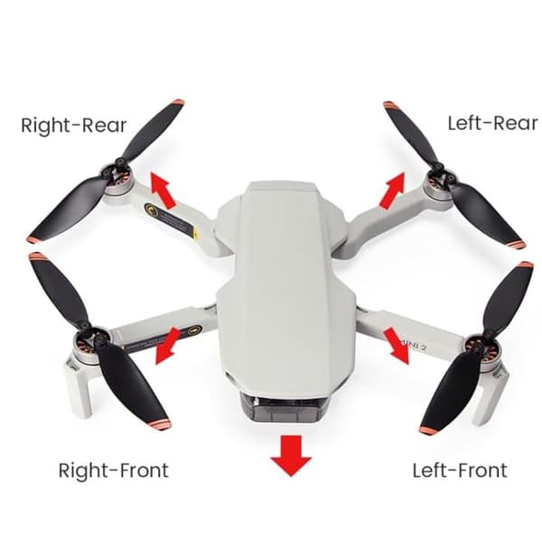 Original OEM Body Arm Shell (Uden Motor) Komponent Reparations Reservedele til DJI Mini 2 Drone