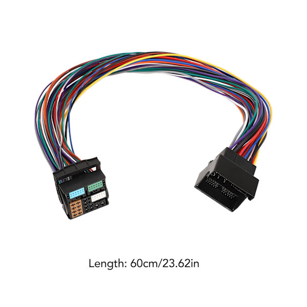 60cm 52-pins MQB Quadlock Forlengelsesadapterkabel Bluetooth 5.0 5‑12V for Bilradiohøyttalere