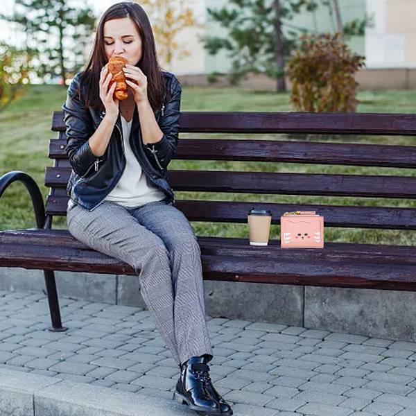 Tyttöjen Lompakko Pieni Korttipidin Naisten Lompakko Vegan Nahka Vetoketju