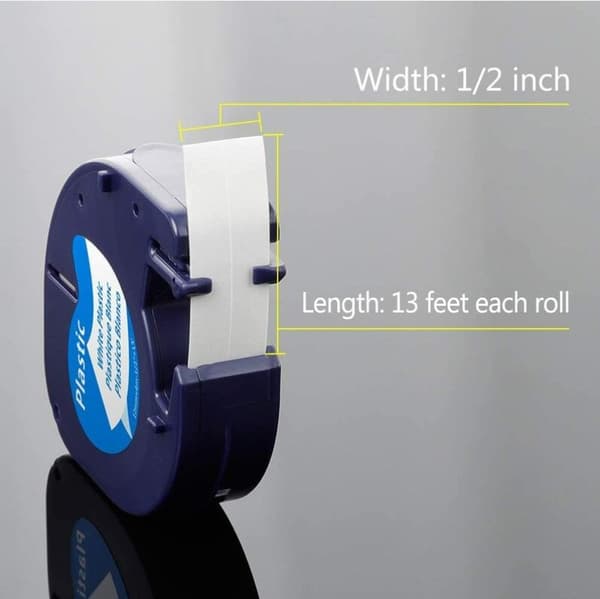 Kompatibel tag-erstatning til DYMO Letratag 91331 refills (S072