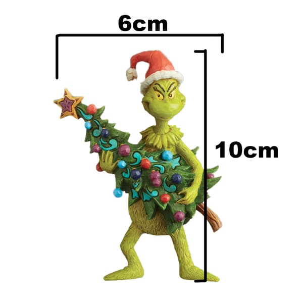 Grøn monster julevedhæng dekoration hug christmas tree