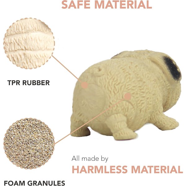 Squishy Hundleksak Presenter - Stress Squishies Mops Sensoriska Leksaker Långsam Återhämtning