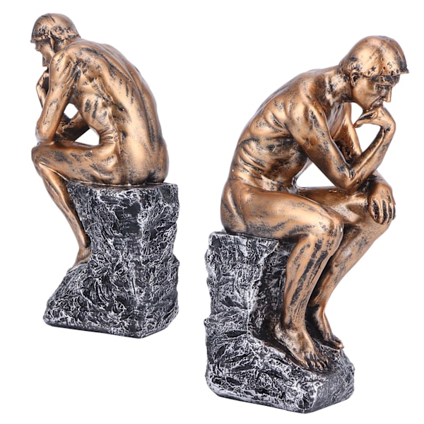 Unik Present För Konstälskare, Resin Skulptur Som Föreställer Kallgjuten Bronsteknik, Utsökt Hantverk Och Miljövänligt Material