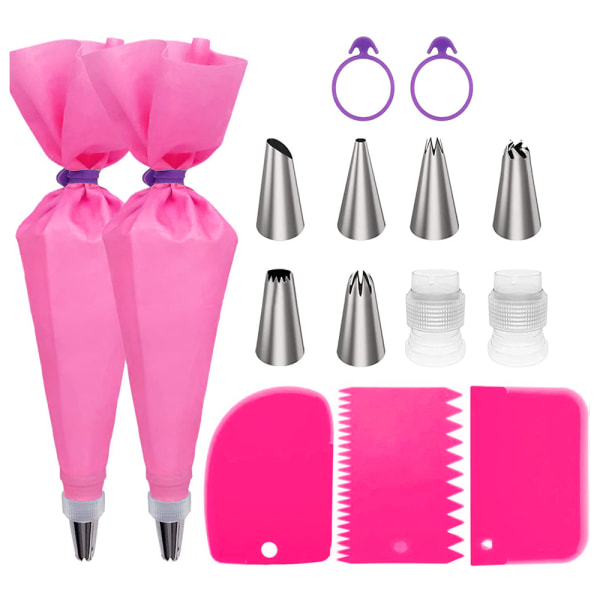 Cake Decorating Supplies for Baking with Reusable Pastry Bags an