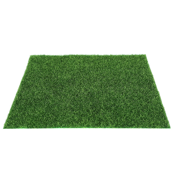 5 stk Kvadratiske Kunstig Gras Hageplen DIY Miniatyr Landskapsdekorasjon 30x30cm