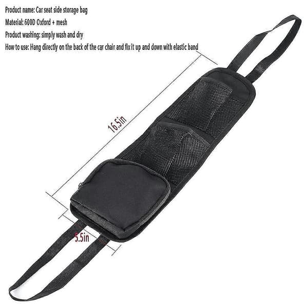 Bilnet Organizer, Side Organizer, Bilopbevaring Hængepose, Multi-lomme Drikkeholder, Mesh P