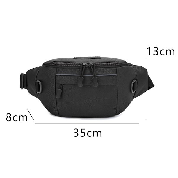 OUTDOORS Taktisk midjeväska, mångsidig crossbody-slingväska