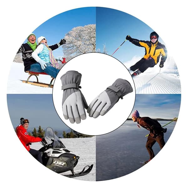 Skihandsker, snehandsker til koldt vejr, passer til både mænd og kvinder