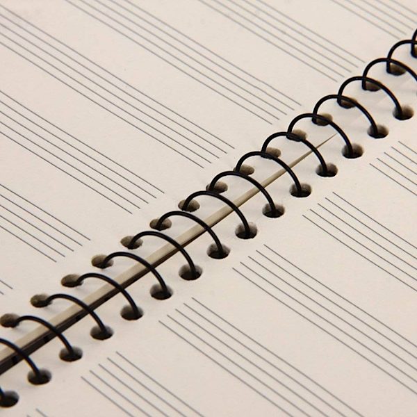 Blankt Nodestangsmusisk Kompositionsmanuskript Staff Paper Art Music N
