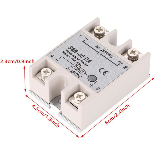 Solid State-relä av industriell kvalitet, konstruerat för AC till AC-omvandlingar med DC-styrning, med antivibrationsfunktioner för oavbruten drift