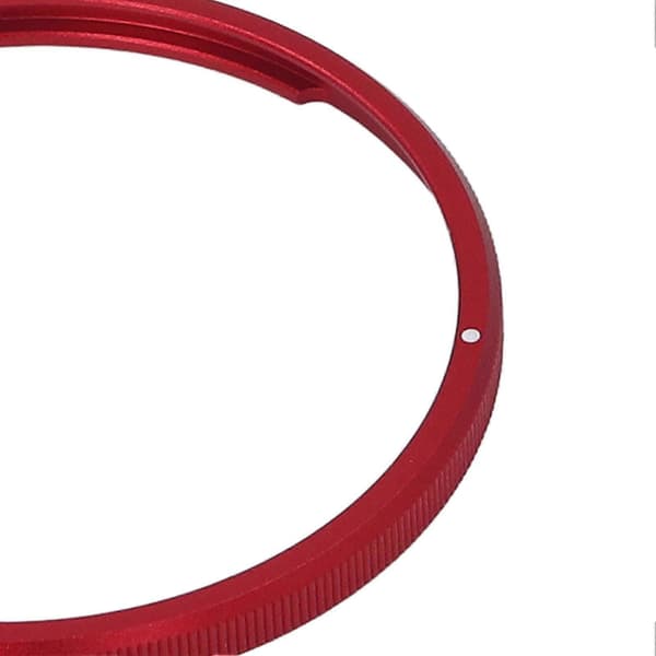 Linsdekorationsring i aluminiumlegering, skyddande och lätt snäppring för GR3, röd