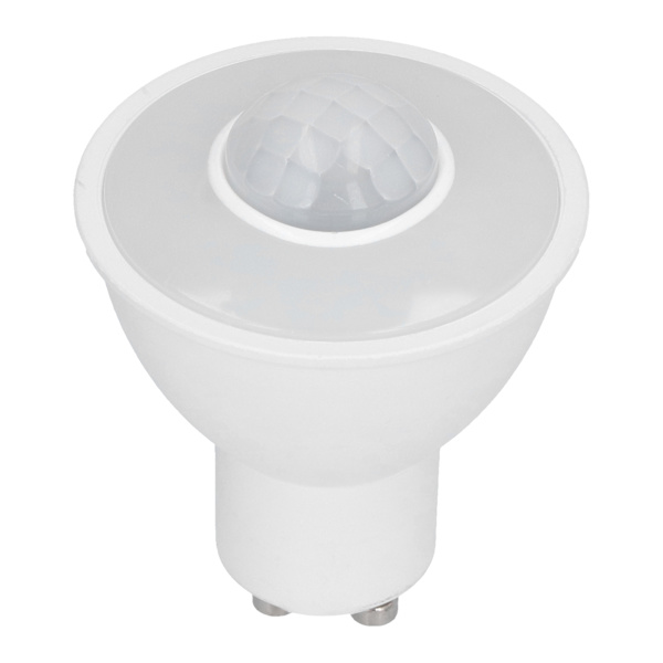 GU10-lampa Infraröd Rörelsesensor Glödlampa 5W 500LM LED-lampa för Takkorridor AC100-240V Vitt Ljus