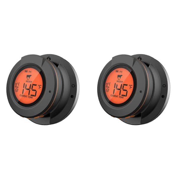 2x Trådløs Bluetooth Grill Elektronisk Smart Ovn Termometer Køkken Mad Grill Termometer