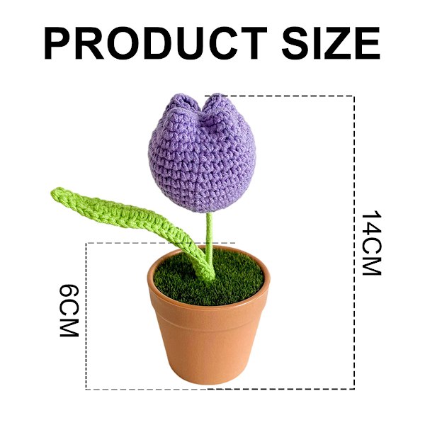 2 potter med håndlavede plantearrangementer til hjemmet