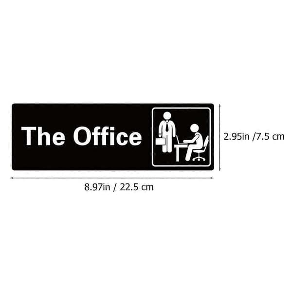 1 st engelsk bokstav \"The Office\" skylt självhäftande kontorsskyltar för dörrvägg