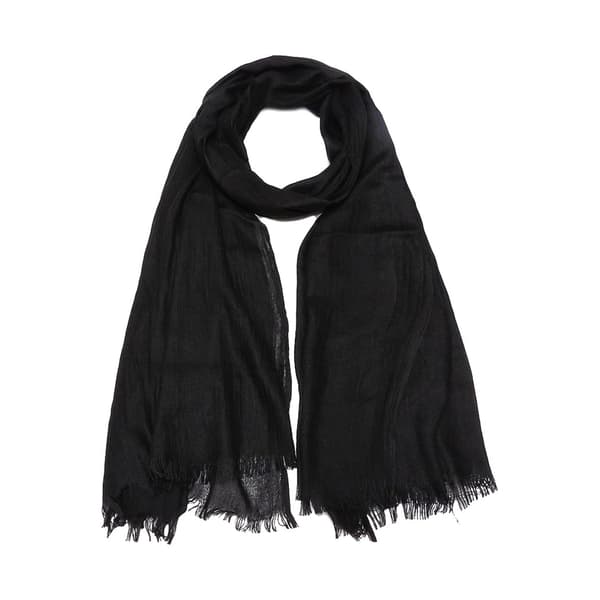 Skjerf for kvinner Bomull Lett Stor Lang Mull Skjerf Elegant Ensfargede Skjerf