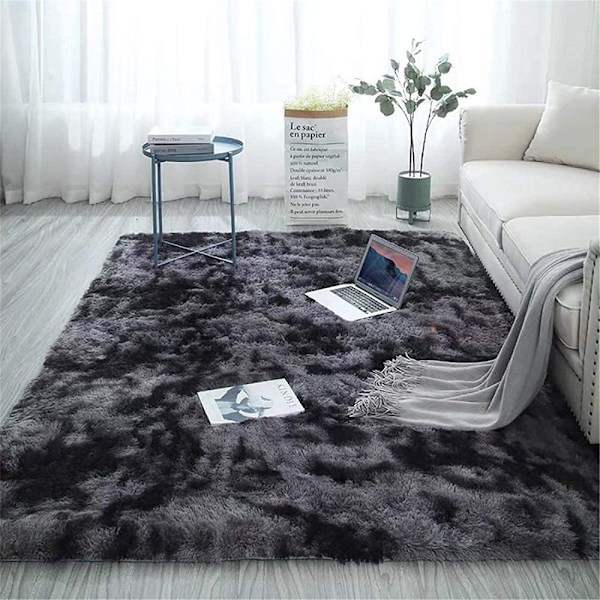 Pehmeät matot makuuhuoneeseen, pörröiset matot, pörröiset värikkäät batik-matot