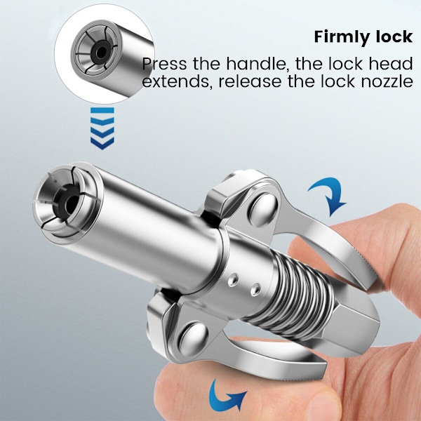 Fettpress Munstycke G-Koppling Adapter Universal Smörjnippel för Grease Gun