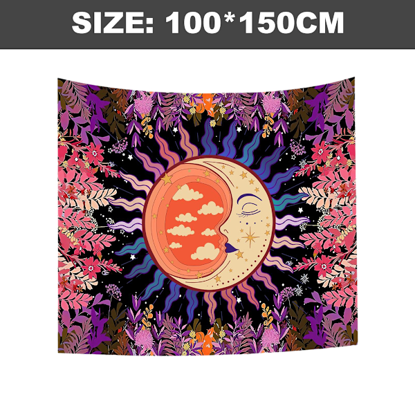 Månblumetapestry Sovrum växt blommig tapestry estetisk Ret