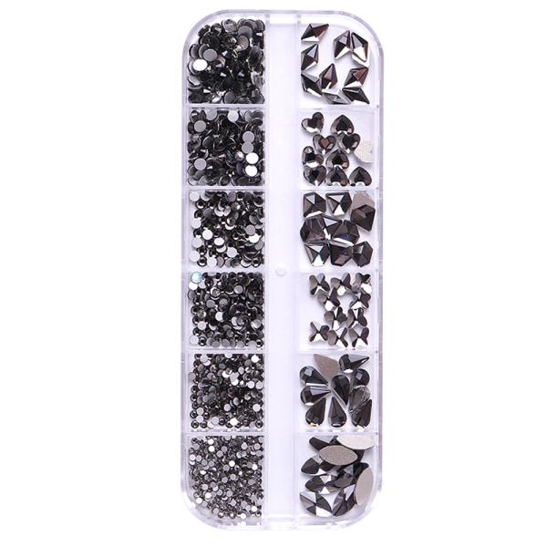 Nail Art Crystal Gems Stones Flatback， för hantverk diamantsmycken dekoration Design style 9