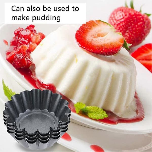 10 stk. non-stick eggetertformer, kake-, muffins-, cupcakeform, kjøkkenbakeverktøy