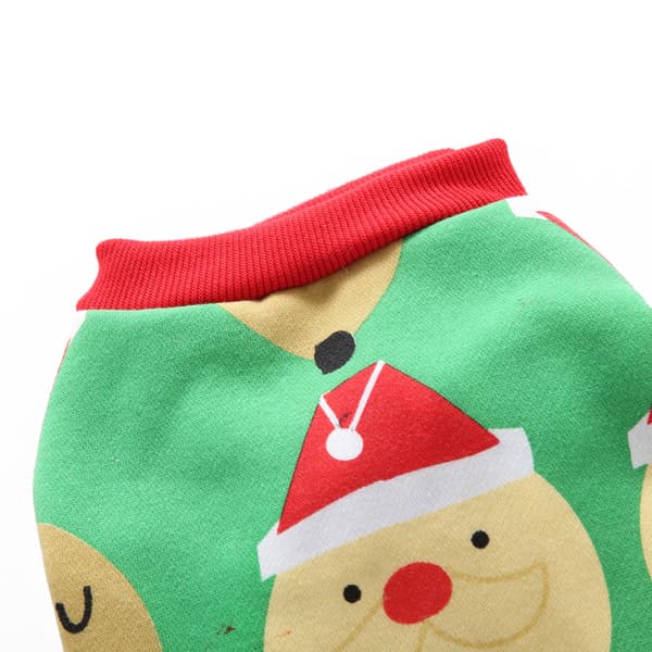 Hunde Julepyjamas Kæledyrstøj Hunde Julekostumer Hvalpe Jumpsuits (Grøn) L