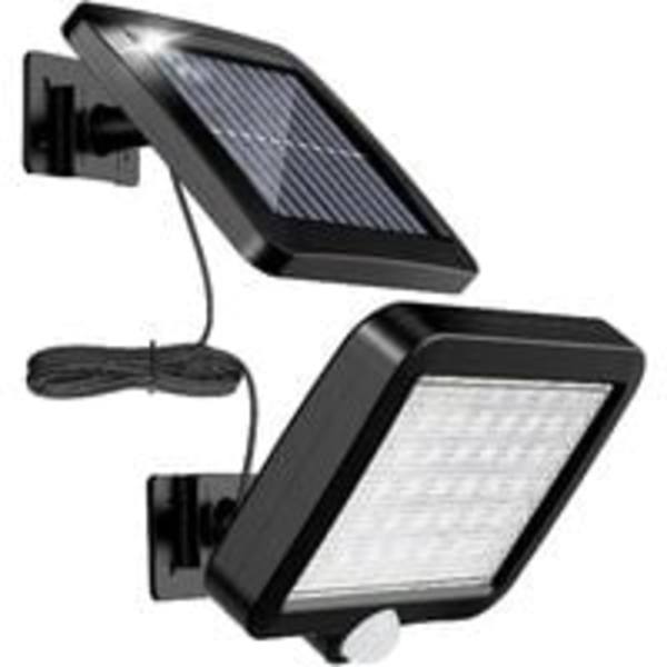 56 LED utomhus solcellslampor med rörelsesensor, IP65 vattentät, 120° belysningsvinkel, solcellslampor för trädgård med