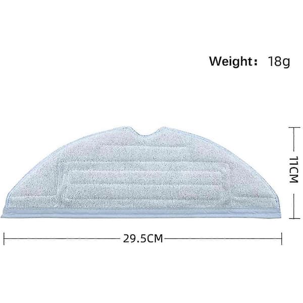 Ersättningsmoppdukar i mikrofiber Passar T7 T7 Plus S7 Dammsugartillbehör 2 st