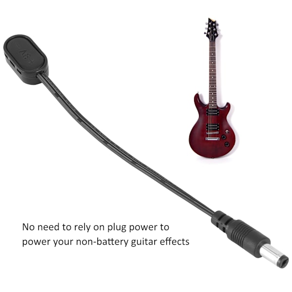 5 st 9V batteriklämma omvandlare snap-kontakt strömadapter för gitarr effektpedal