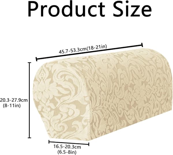 (Khaki) 2 st Armstödsskydd Soffa, Stolsarmsskydd Stretch,
