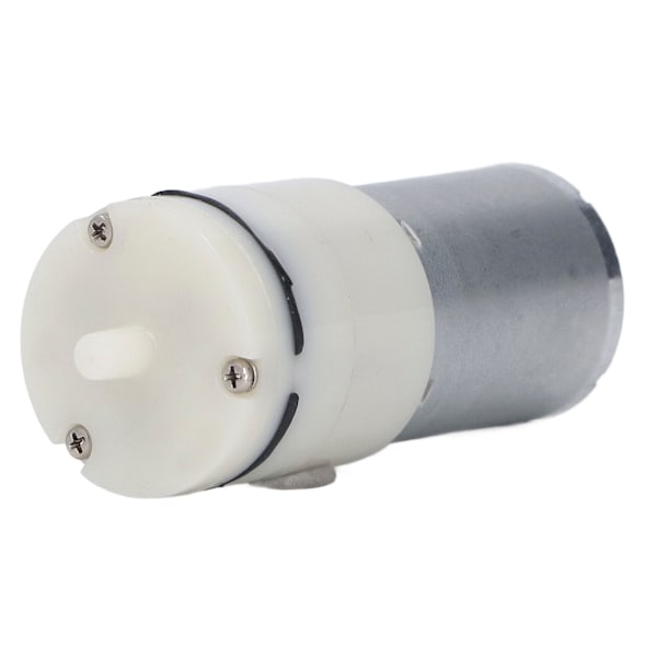 Mikro luftpump Elektrisk pneumatisk membranvakuum mekanisk transmission 1 port 370 Vit DC24V