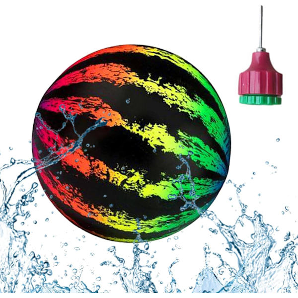 20,4 cm oppustelig vandmelonbold i PVC - til swimmingpools - interaktiv - til strande, sommer, udendørs fester (farve)