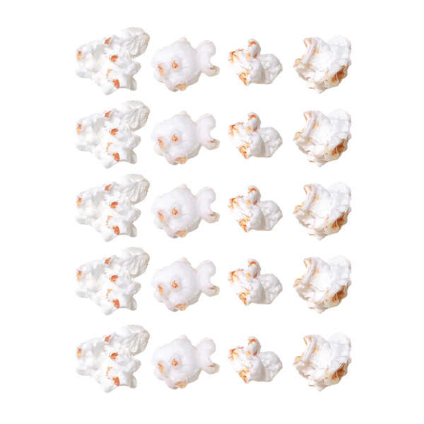 Simuleret Popcorn Charms Harpiks Popcorn Dekorationer Til Smykker