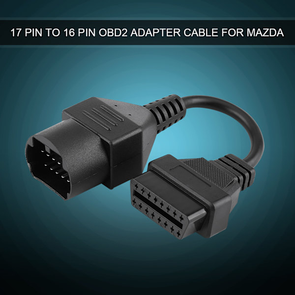 17-pins til 16-pins OBD2 Adapterkabel Diagnostisk Skannerkabel for Mazda