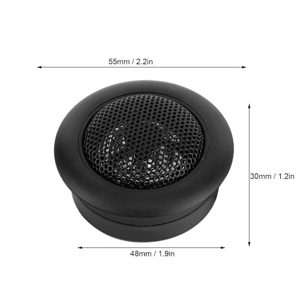 2 st Bilstötar Högtalare 120W Hög Effekt Universal Liten Ljudmusikspelare 2k~22kHz
