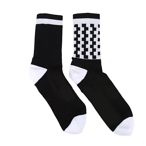 Unisex Utomhus Varma Hållande Andningsbara Mjuka Anti-svett Strumpor Basketboll (Svart)