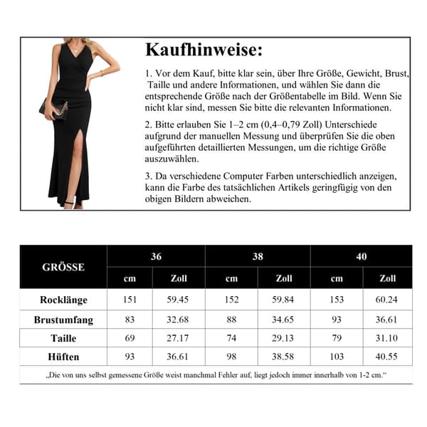 Maxiklänning för dam, festklänning, omlottklänning, sommarklänning, elegant aftonklänning