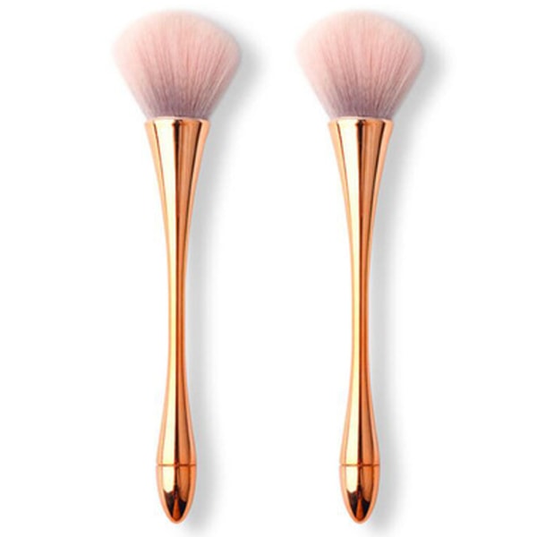 Dust Brush Soft Large Mineral Powder Brush, Kabuki Makeup Brushes Soft Fluffy Foundation, Daglig Makeup Light Brown