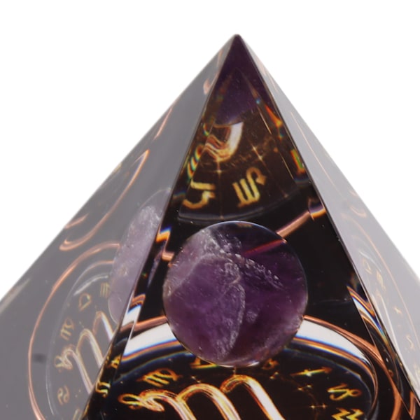 5 cm Pyramid Positiv Energi Healing Kristall Pyramid Meditation Organisk Sten Pyramid Zodiak Energi Generator Skorpion