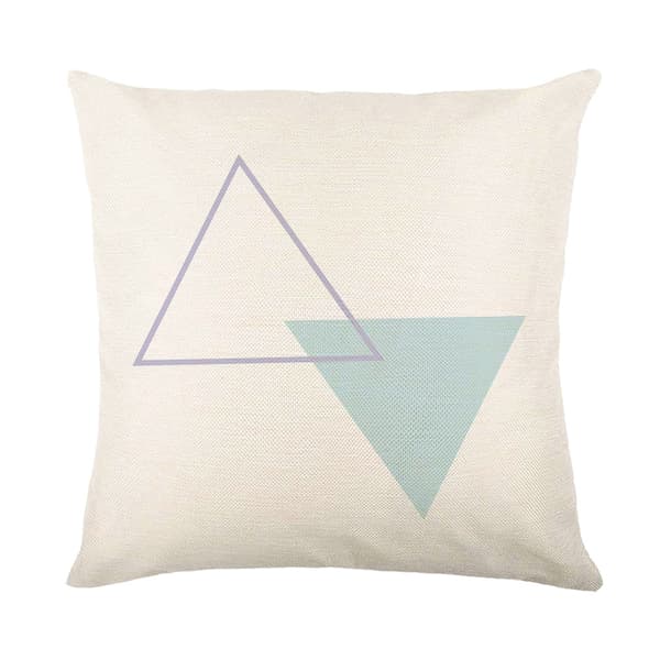 Sæt med 4 pudebetræk 45 x 45 cm Polyester og linned dekorative