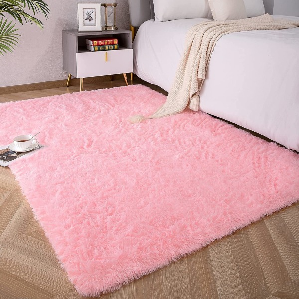 Pehmeät ja pörröiset aluematot makuuhuoneeseen, lastenhuoneeseen, plushiset ja pörröiset