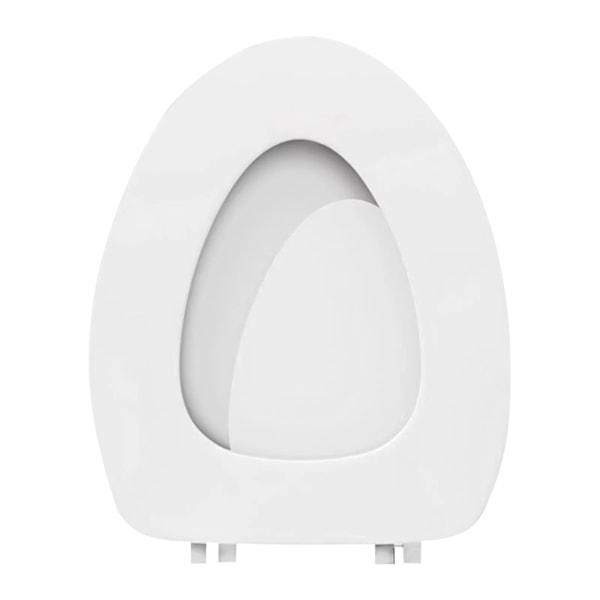 Oval Toalettsits, Skumtoalettlock Mjukstängande, Ljudlös & Lätt att Rengöra