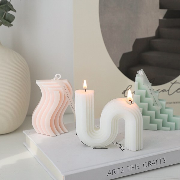 2 ljus aromaterapi prydnader geometriska ljus hushålls aromaterapi ljus
