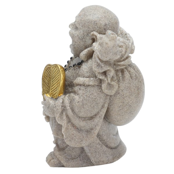 Buddha Statue Resin Mini 8cm Maitreya Latterlig Buddha Figur til Hjem Kontor Dekoration Gave Samling