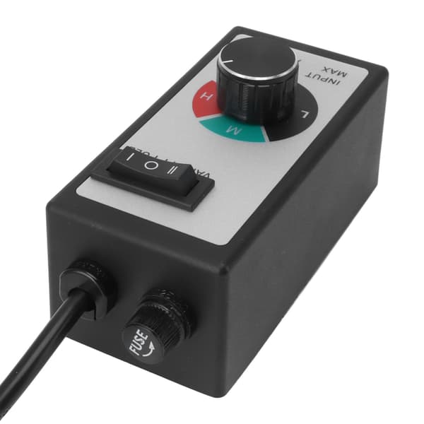 AC Motor Hastighetskontroller, Viftehastighetskontroller for Avtrekksvifte, Sikker Drift med 3-Trinns Vippebryter for Inline Kanalvifter, Energibesparende
