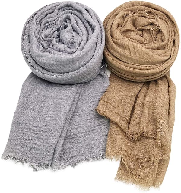 Dame Skjerf Sjal for Alle Årstider 3 stk. Skjerf Wrap Skjerf