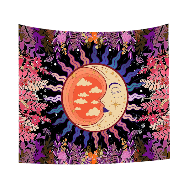 Månblumetapestry Sovrum växt blommig tapestry estetisk Ret