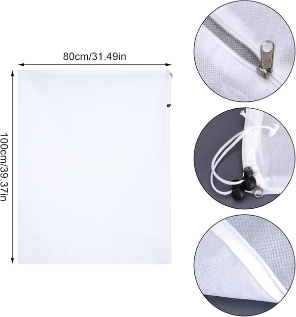 (2-pack, 80x100 cm) Växtfleece Frostskydd, Utomhusväxtskydd