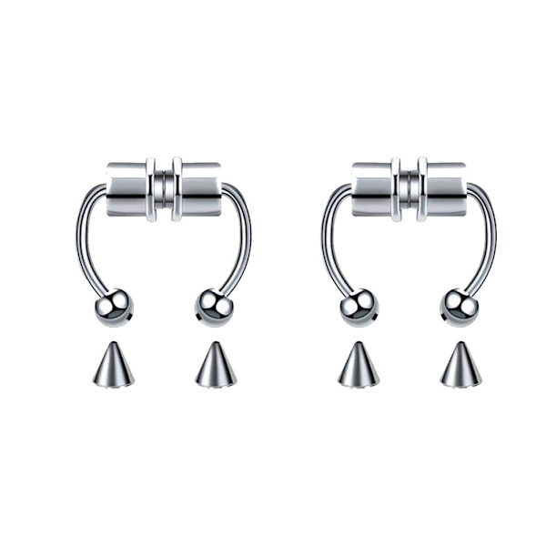 Magnetisk Septum Næsering Hestesko Falsk Næse Septum Ringe