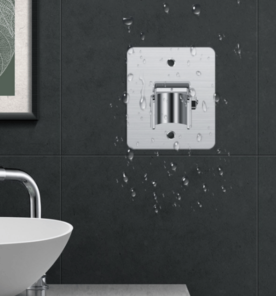 Rustfrit stål 304 perforeret bruseholder base med universal
